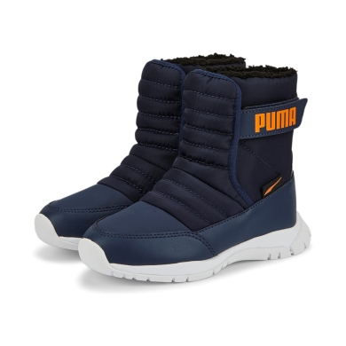 Puma Zimowe Buty Nieve (wodoodporne/ocieplane) peacoatblue Dziecięce